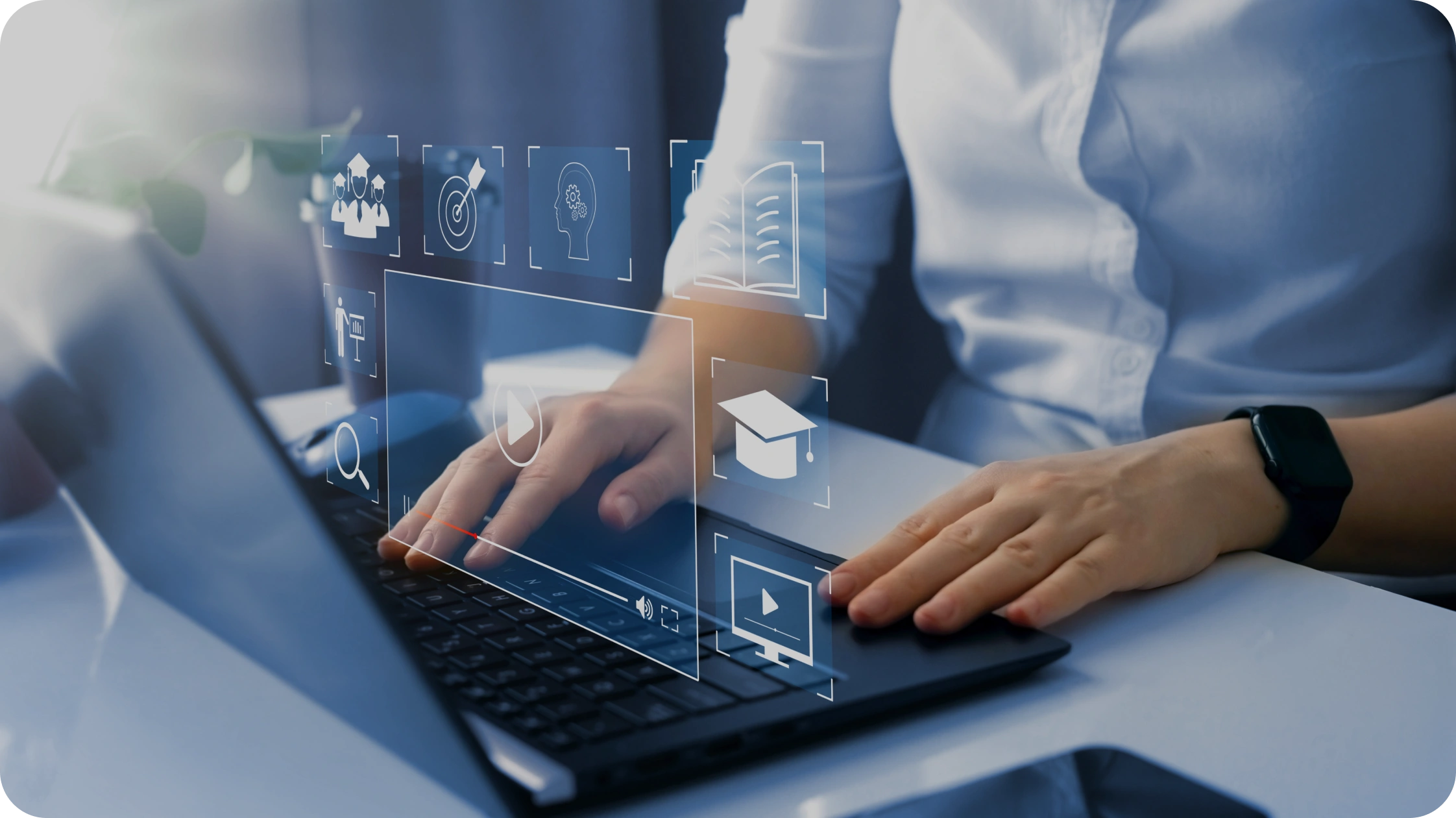 The Geekssort learning management system shown on desktop and mobile